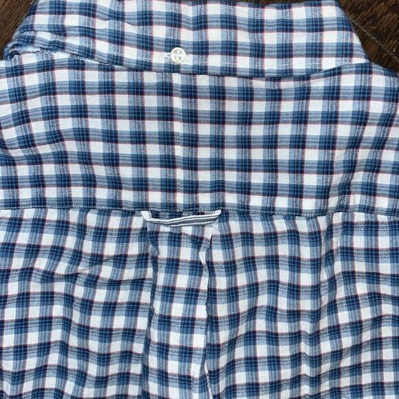 Big Man Polo Ralph Lauren Pony SS Blue Check Plaid Madras Cotton Shirt 2XB Big - Picture 6 of 6